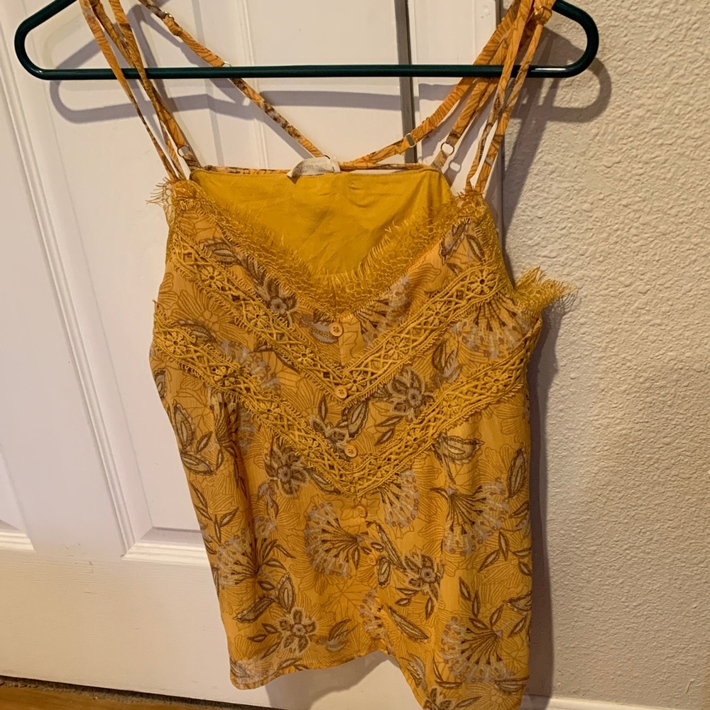 Miss Me Yellow Floral Camisole